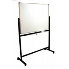 White Board with Stand / Double Sided Magnetic White Board with Stand 90cm x 120cm